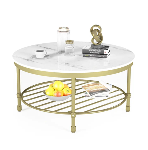Two Tier Round Coffee Table 